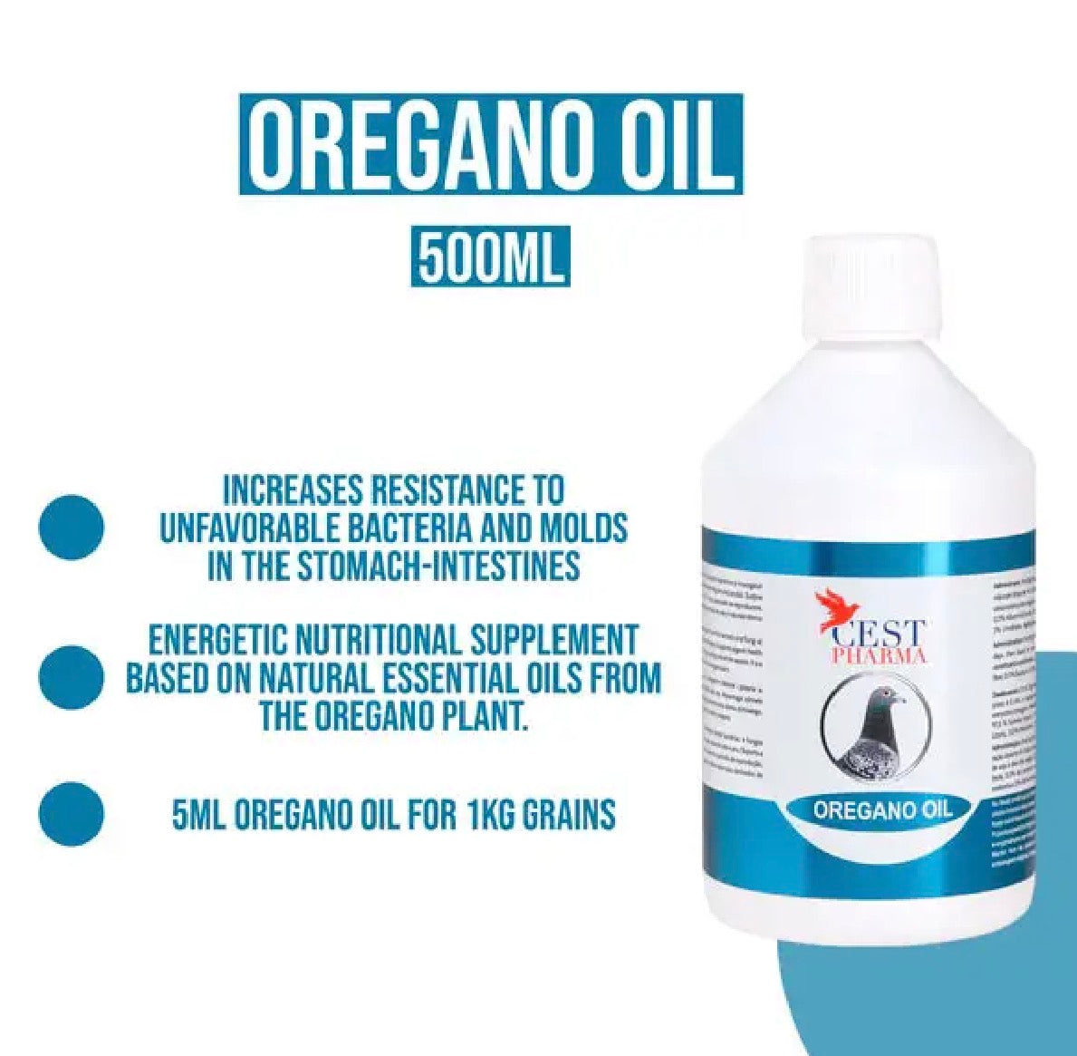 Aceite de orégano para palomas-oregano oil