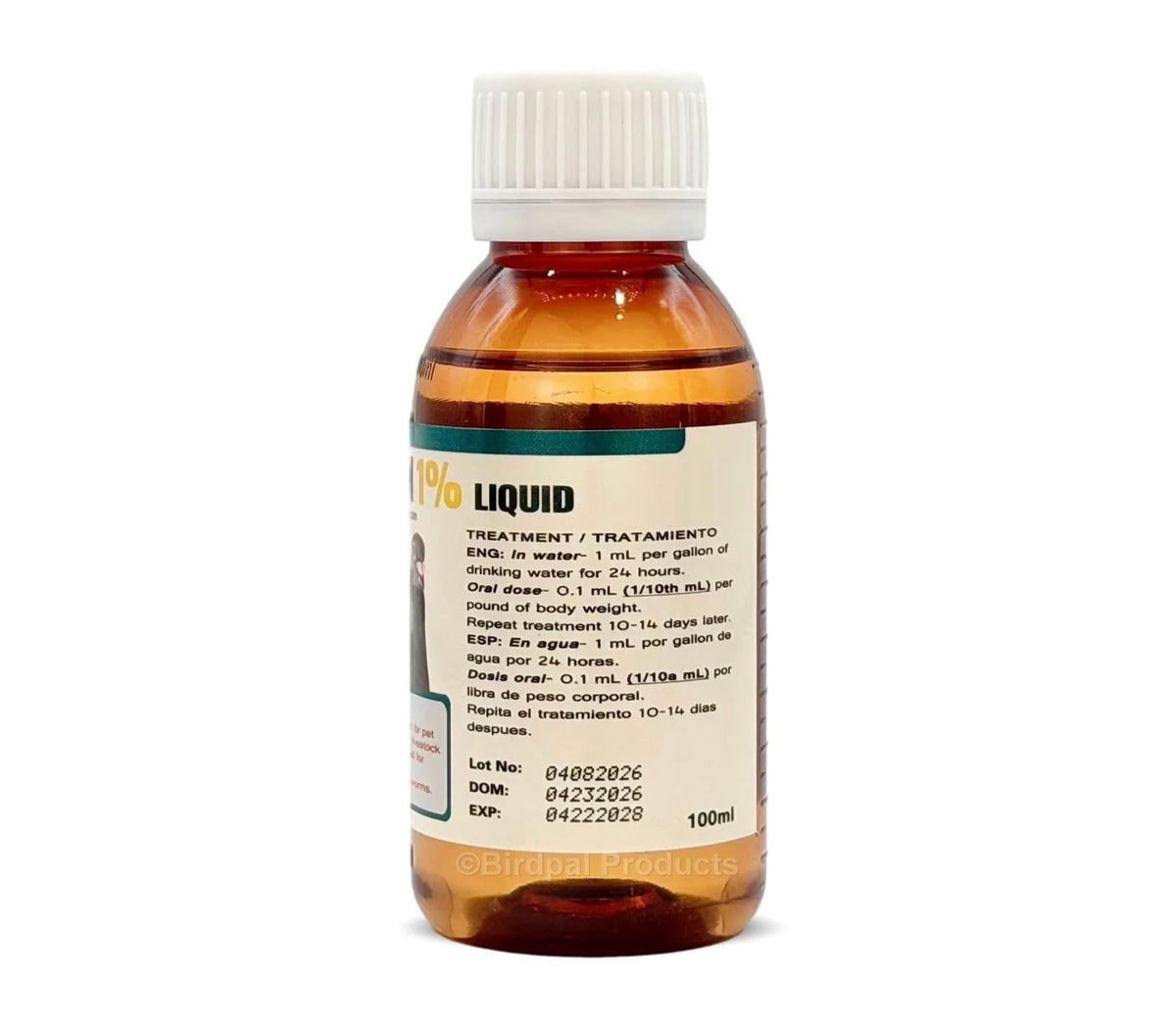 Ivermectin 1% Liquid - Anti-Parasitic for Pigeons & Backyard Chickens