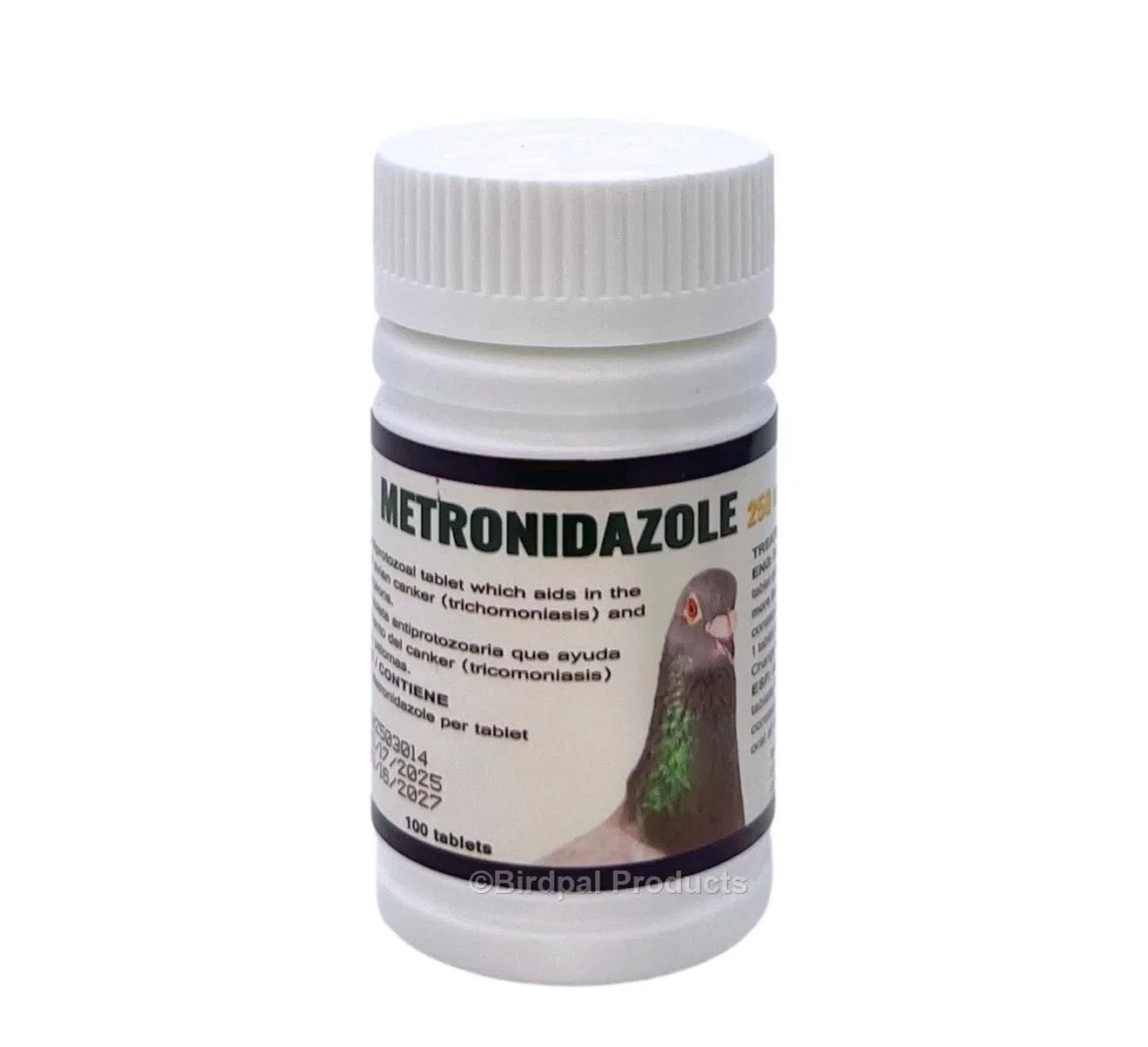 Metronidazole 250 mg Tablets - for Canker & Giardia in Birds