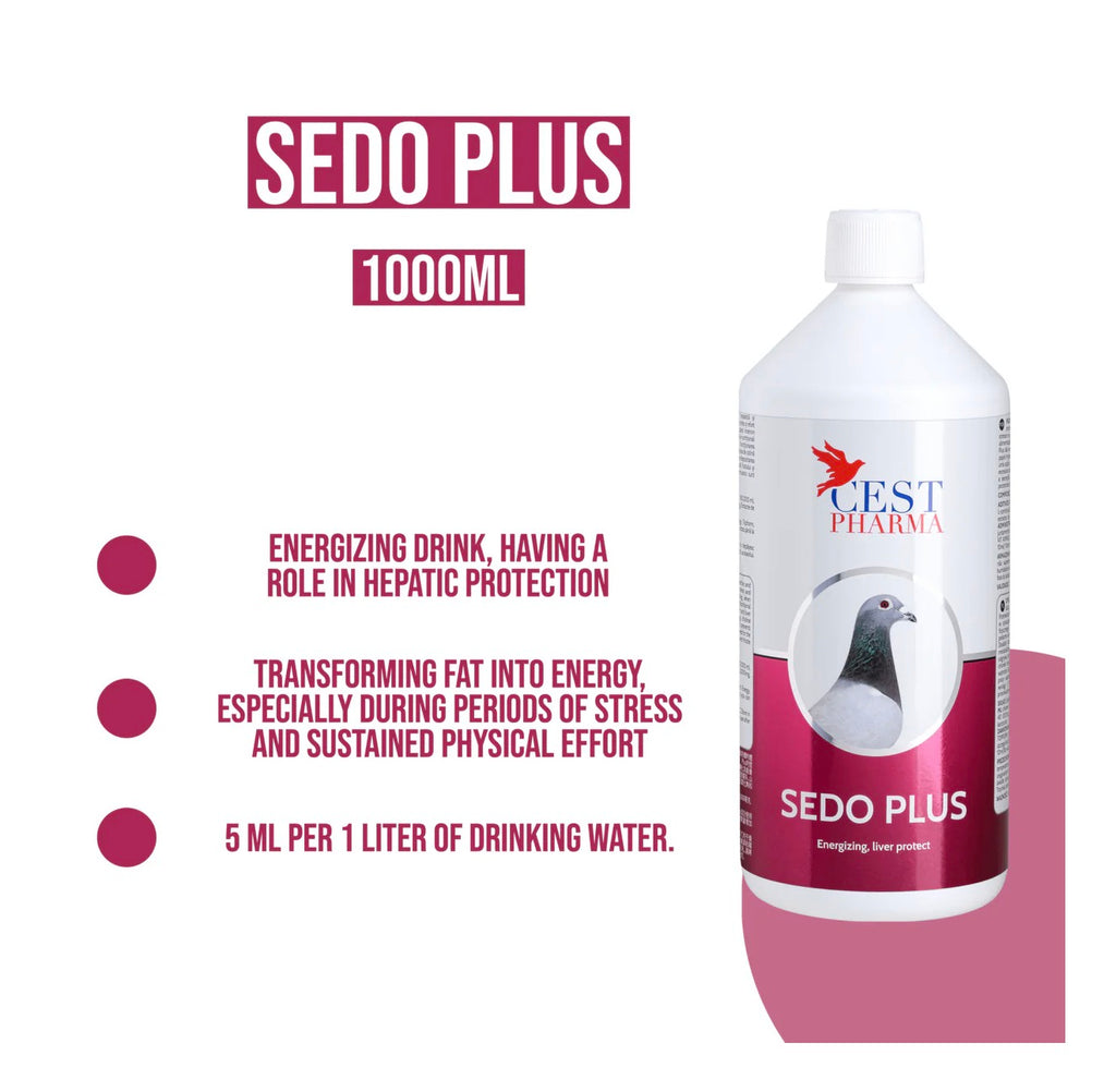 Sedo Plus para palomas – Aumenta la energía y la función hepática