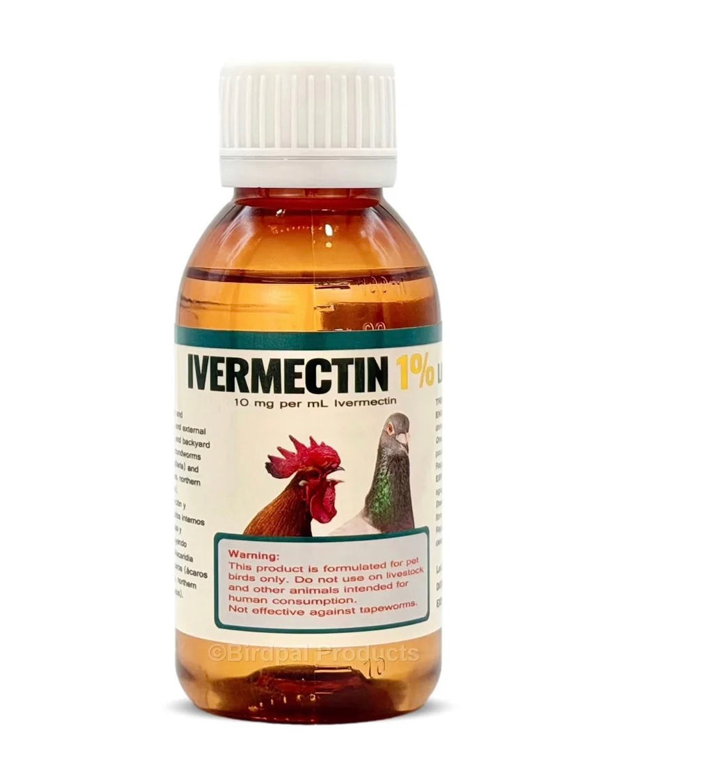 Ivermectin 1% Liquid - Anti-Parasitic for Pigeons & Backyard Chickens