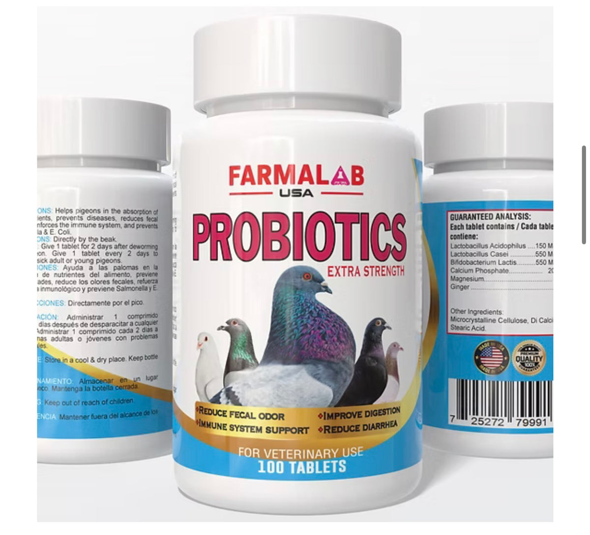 Probiotics Extra Strength for Pigeons Palomas