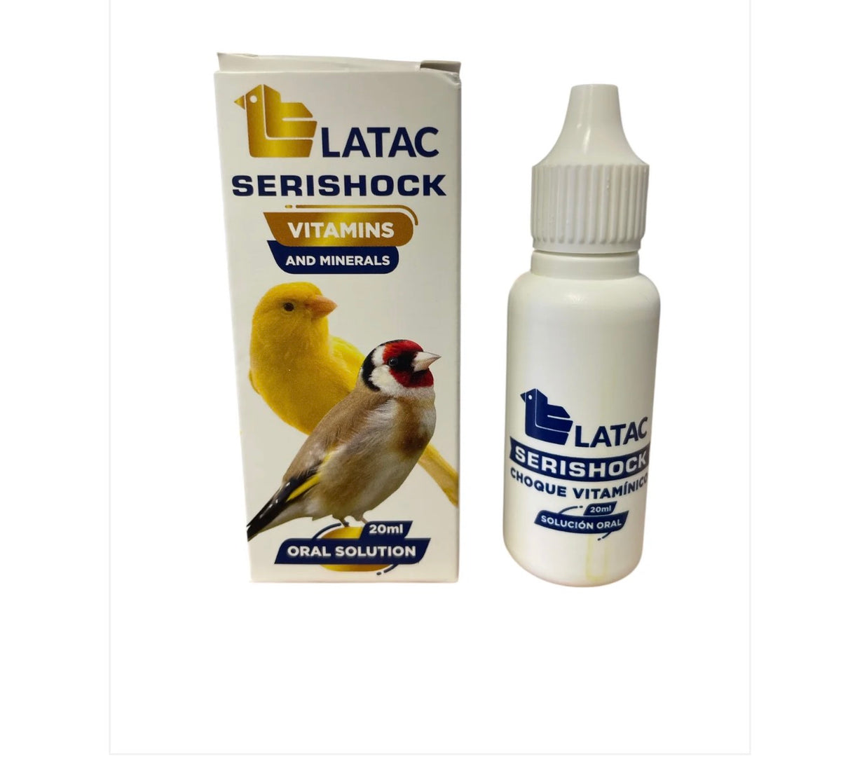 Latac Serishock (Choque vitamínico para las mayores exigencias nutricionales). Para pájaros