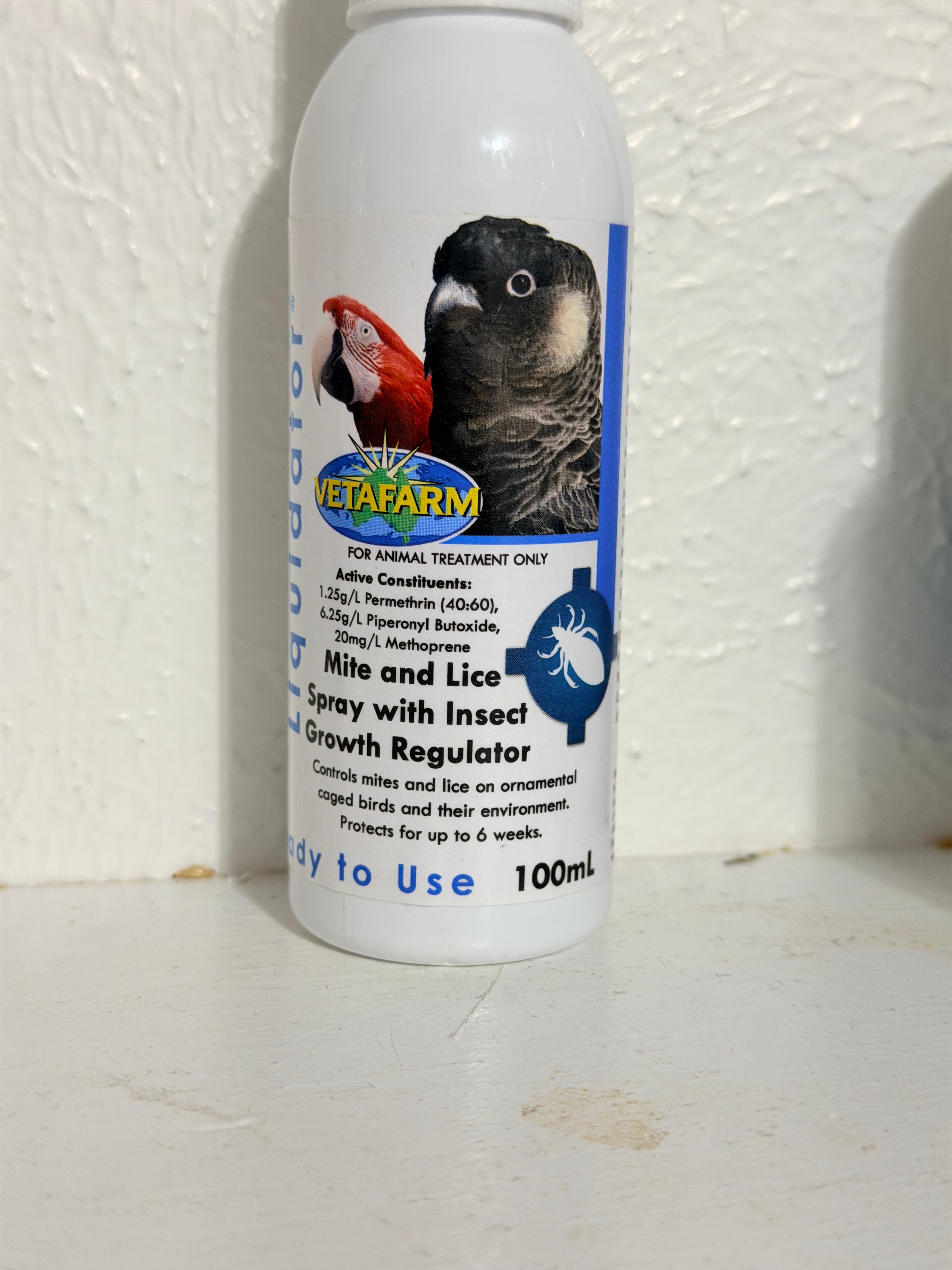 Avian isenct liquidator - liquido para matar acaros en palomas canarios finches